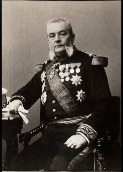 Retrato de Armand Besnard (1833-1903), almirante francês. de French Photographer